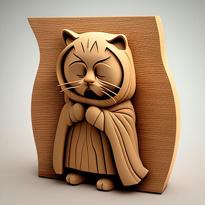 3D model st Leopold Butters Stotch South Park cat (STL)